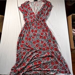 NWOT ModCloth Easily Adorn Faux Wrap Knit Dress Size Medium